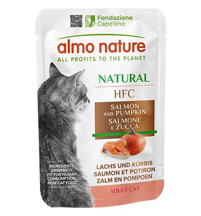 HFC Natural – Saumon & Potiron, 55 g